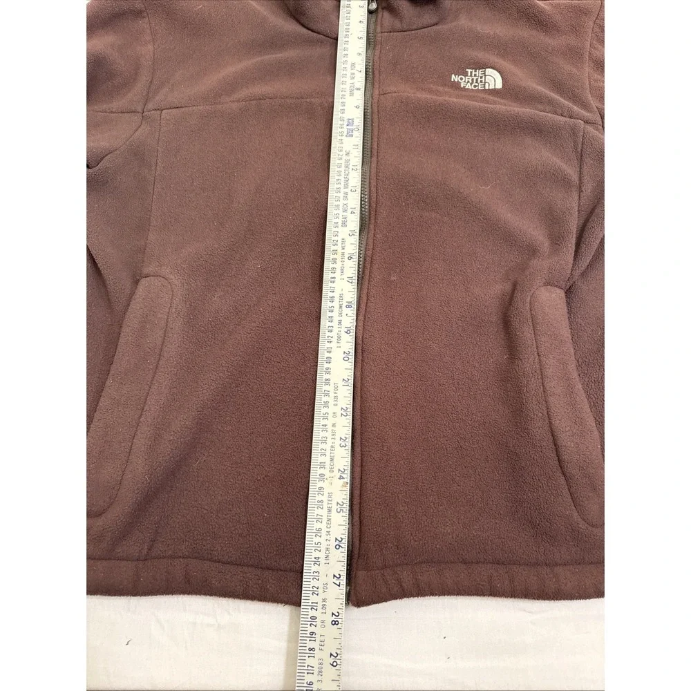 JACKET North Face MENS XL Full Zip Fleece Jacket BROWN/GRAY TRIM Comfort 721509‎